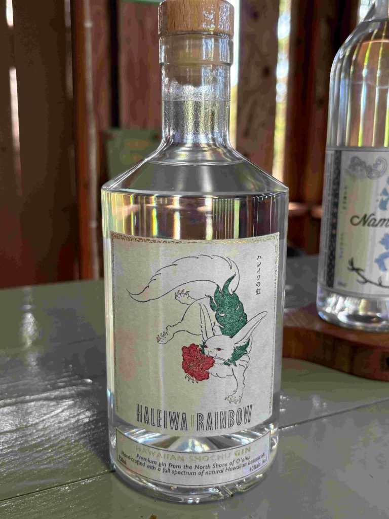 焼酎 波花 No.25 ハワイアンプルメリアレイラベル ハワイ 焼酎 波花 